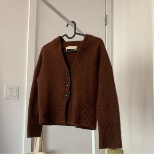 Japanese brand todayful burgundy cardigan